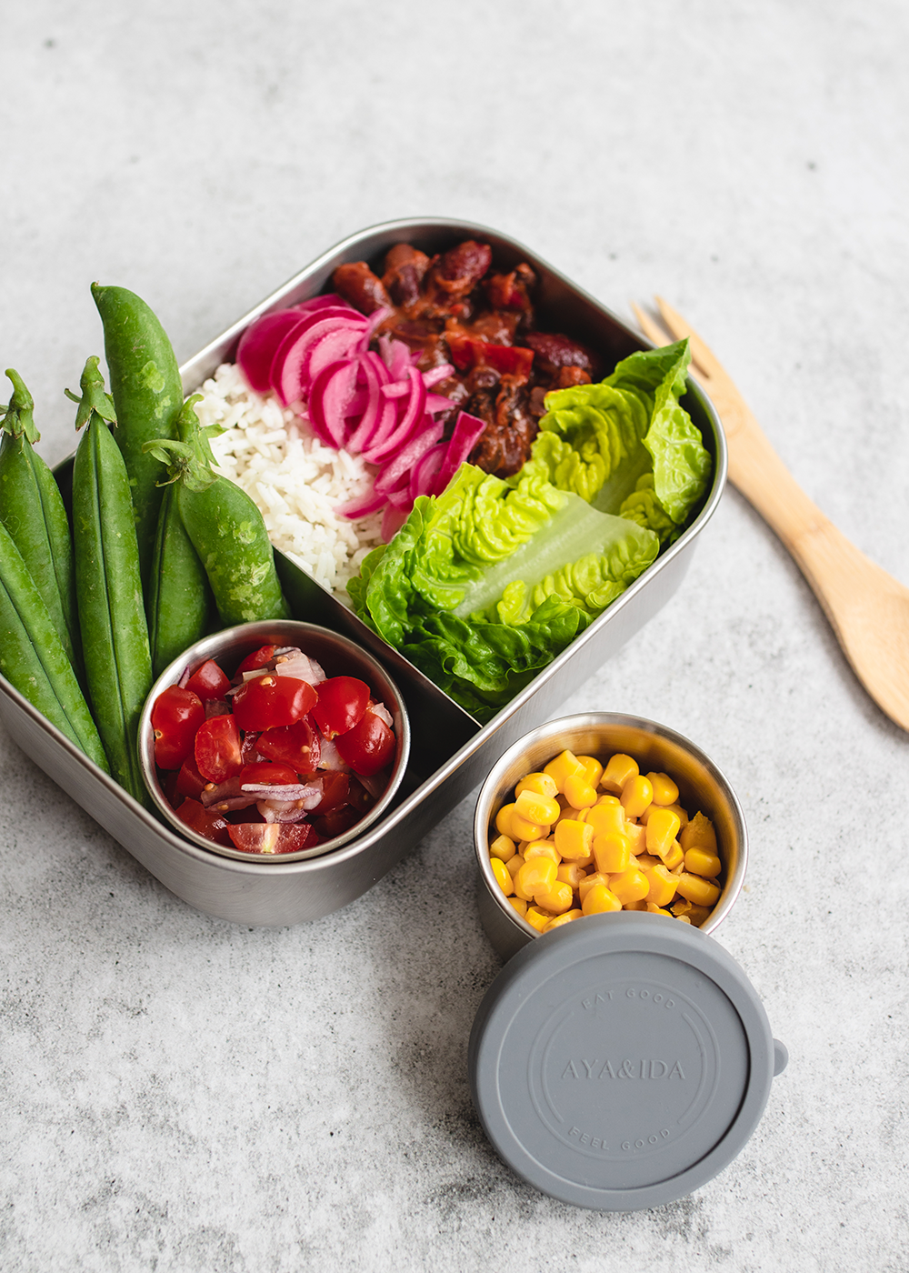 Madkasse, Dark Grey - 1000 ml.